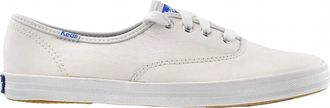 Keds Womens Champion Lace Up Sneakers In White Leather