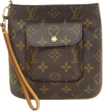 Louis Vuitton Pre-owned Clutches, male, Brown, Size: ONE SIZE Pre-owned Monogram Bag