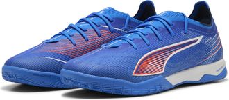 Puma Adult Ultra 6 Pro Court Futsal Shoes, Ultra Blue White Glowing Red, 10.5 UK