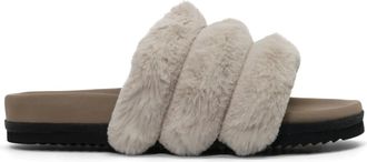 Roam Womens Bunny Slider Slipper In Cement