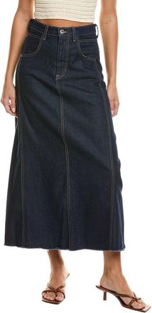 Johnny Was La Siene Denim Maxi Skirt