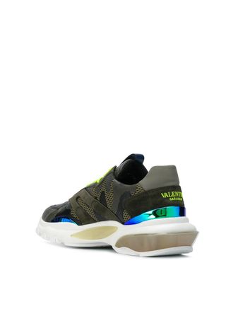 Valentino Garavani Mens Bounce Camouflage Sneakers Multiple Colors Shoes >