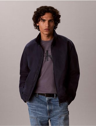 Calvin Klein Mens Cotton Nylon Jacket - Blue - 2XL
