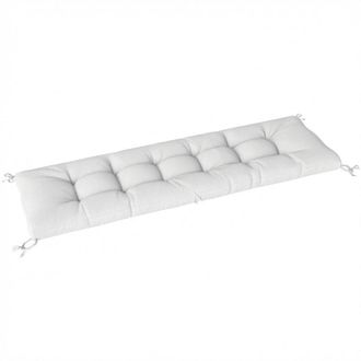 OUTSUNNY Coj&iacute;n para banco 198x65x13 cm crema