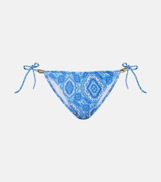 Heidi Klein Mykonos printed bikini bottoms