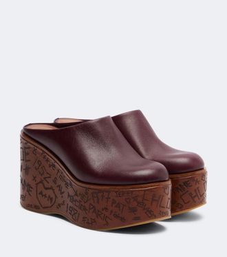 Chlo&eacute; Chlo&eacute; Maxime leather wedges