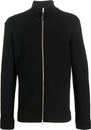 Maison Margiela Ribbed Knit Cardigan With Zip