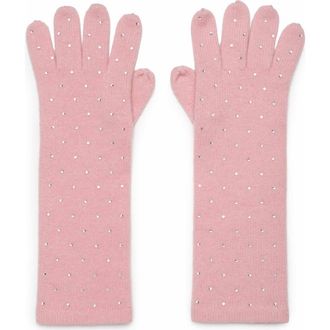 Generation Love Coco Crystal Gloves in Pink at Nordstrom