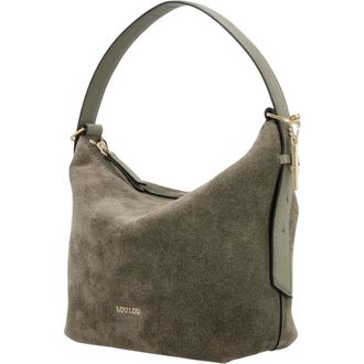 LouLou Essentiels Lois Handtas - Dames - Tassen - Groen - Maat: ONE Size Su&egrave;de