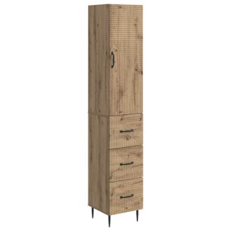 vidaXL Juego De Armarios 2 Uds. 33 X 34,5 X 90 Cm Madera De Ingenier&iacute;a Vidaxl