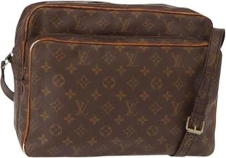Louis Vuitton Pre-owned Cross Body Bags, female, Brown, Size: ONE SIZE Pre-owned Vintage Canvas Cross Body Bag