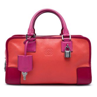 Loewe Pre-owned Loewe Tricolor Goatskin Amazona 28 Satchel Ladies OKCPF9SBXHWCVDN3
