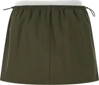 Alexander Wang Bicolor Cotton Skirt - Green