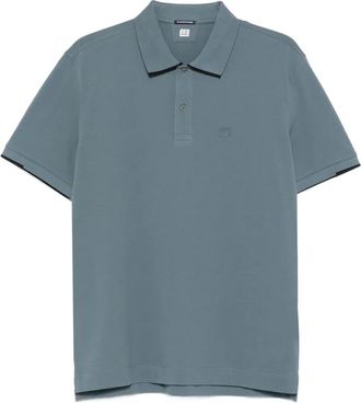 C.P. Company Polo con logo - Blu