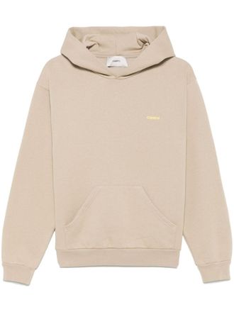 Coperni logo-print hoodie - women - Polyester/Cotton - M - Neutrals