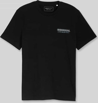 Tom Tailor Denim Regular Fit T-Shirt aus reiner Baumwolle in Black, Gr&ouml;&szlig;e XXL