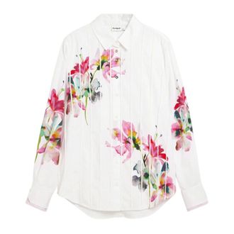 Desigual Shirts, female, White, Size: XS CAM College Shirt