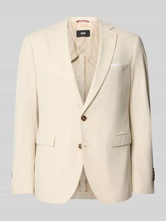 Cinque Sakko mit Brustleistentasche und Einstecktuch in Beige, Gr&ouml;&szlig;e 48