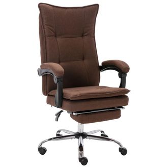vidaXL Silla De Oficina Tela Marr&oacute;n Vidaxl