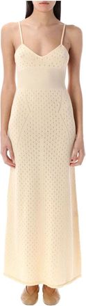 The Garment Dames, Jurken, Beige, Maat: XS Katoen