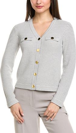 St. John Pencil Stripe Knit Jacket