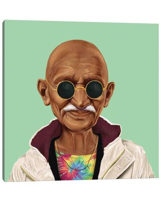 iCanvas Mahatma Gandhi By Amit Shimoni Wall Art