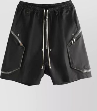 Rick Owens cotton below-knee dropped-crotch cargo shorts