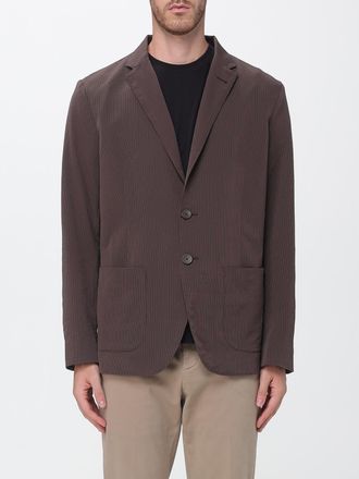 Herno Blazer monopetto in tessuto tecnico con tasche a toppa