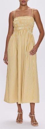 Pistola Denim Bianca Maxi Sundress in Beach Sand Stripe at Nordstrom Rack, Size X-Large
