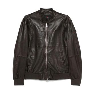 Peuterey Light Jackets, male, Black, Size: 2XL Black Zip Coat Long Sleeves