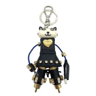 Prada Pre-owned Accessories, female, Black, Size: ONE SIZE Pre-owned Vintage Keyring