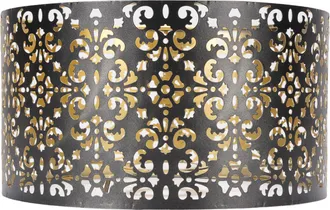 OEM Pantalla De L&aacute;mpara De Metal Calado, Est&eacute;ticamente Atractiva Y Con Estampado Floral, Para Casquillos E27/e14