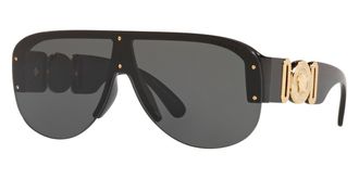 Versace Dark Grey Shield Mens Sunglasses VE4391 GB1/87 148