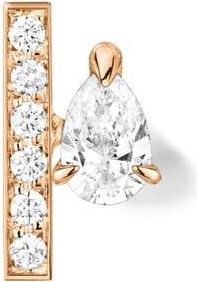 Repossi Serti Sur Vide Diamond Single Earring in Rose Gold at Nordstrom