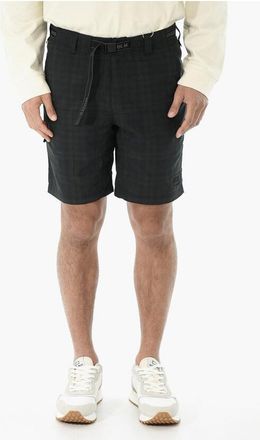 Woolrich Plaid Shorts COOL MESH with Industrial Belt size M