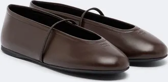 Miu Miu Leather ballet flats