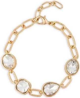 Saachi Crystal Link Bracelet in Gold at Nordstrom Rack