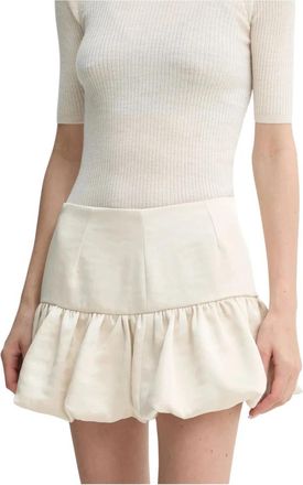 Birgitte Herskind Laja Mini Rok - Dames - Korte rokken - Wit - M - Polyester - Rokken