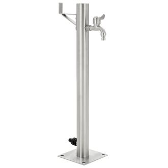 vidaXL Vidaxl - Columna De Agua De Jard&iacute;n Acero Inoxidable Redonda 65 Cm