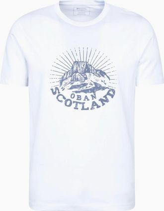 Mountain Warehouse Mens Mountain Warehouse Mens Oban Short-Sleeved T-Shirt - White - Size: 38