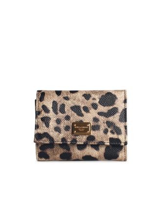 Dolce & Gabbana Dauphine Leopardo Lear Portafolio