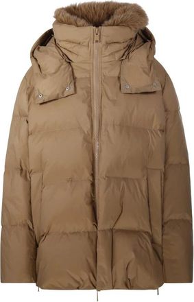 Yves Salomon A Line Down Jacket - Dames - Winterjassen - Beige - M - Polyester - Jassen