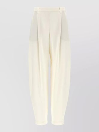 Brunello Cucinelli twill trousers pleated front belt loops