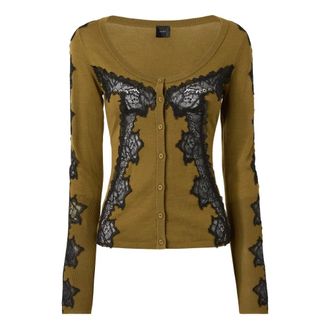 Pinko Pinko - Urlo Cardigan - Dames - Truien - Groen - Maat: S Wol