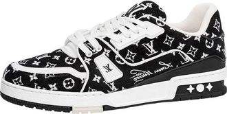 Louis Vuitton LV Trainer Sneakers Black Monogram 1ABFTE