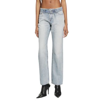 Alexander McQueen Deconstructed Waist Jeans