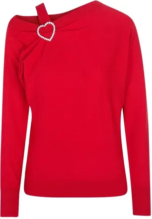 Love Moschino Sweatshirts & Hoodies - Dames - Truien - Rood - Maat: S