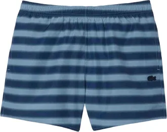 Lacoste Heren Zwembroek Gestreept (Blauw)