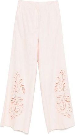 Twinset Cupcake Pink Broek - Dames - Wijde Broeken - Roze - XS - Broeken