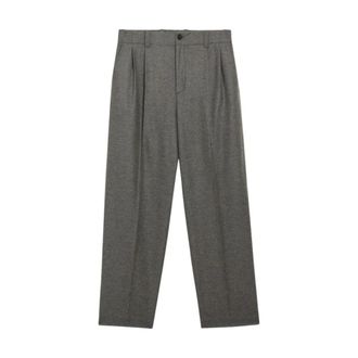 Golden Goose Broeken, Heren, Grijs, S, Wol, Slacks Jogging